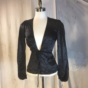 Reformation Shiloh silk top